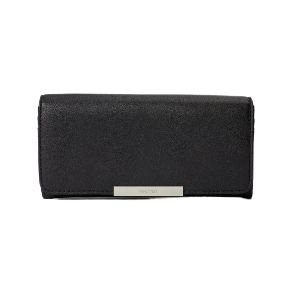 Womens Nine West Verna Organizer Wallet NWT Black